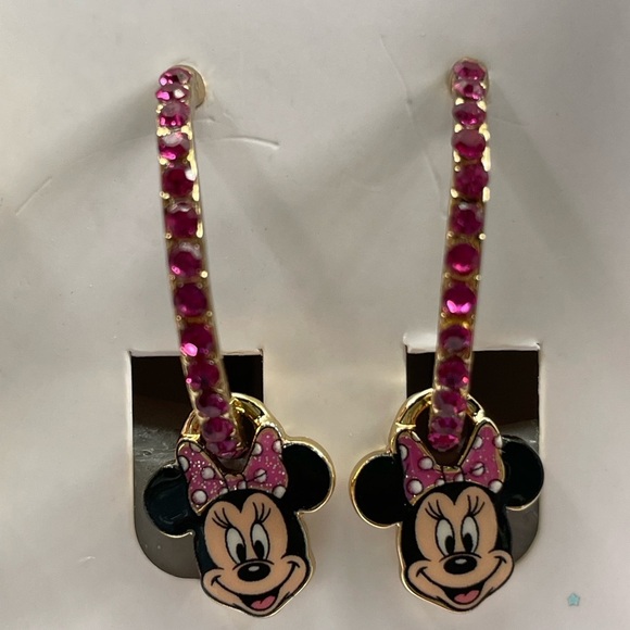 Disney earrings,Disney Minnie Mouse Earrings Set,Minnie Mouse Cherry earrings. - Picture 7 of 10